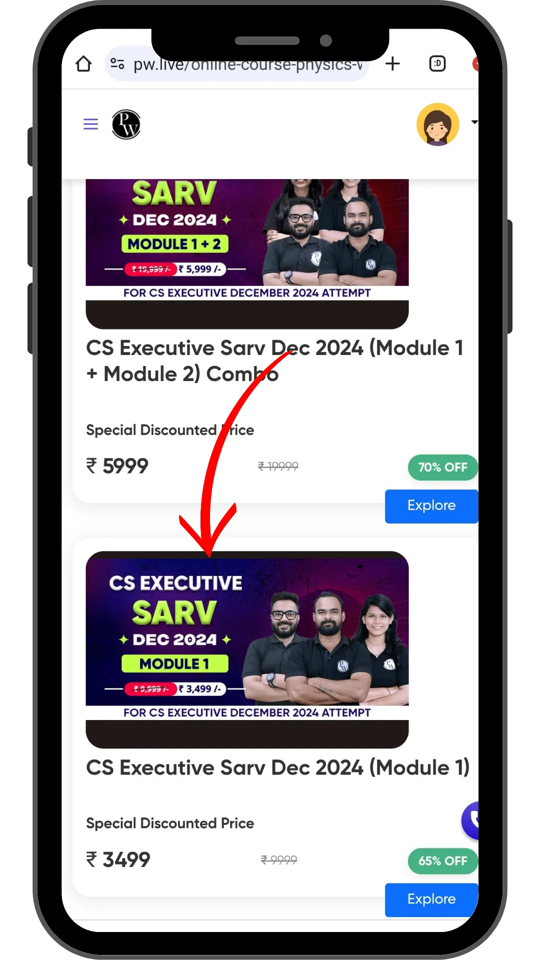 PW CS Executive discount Code
