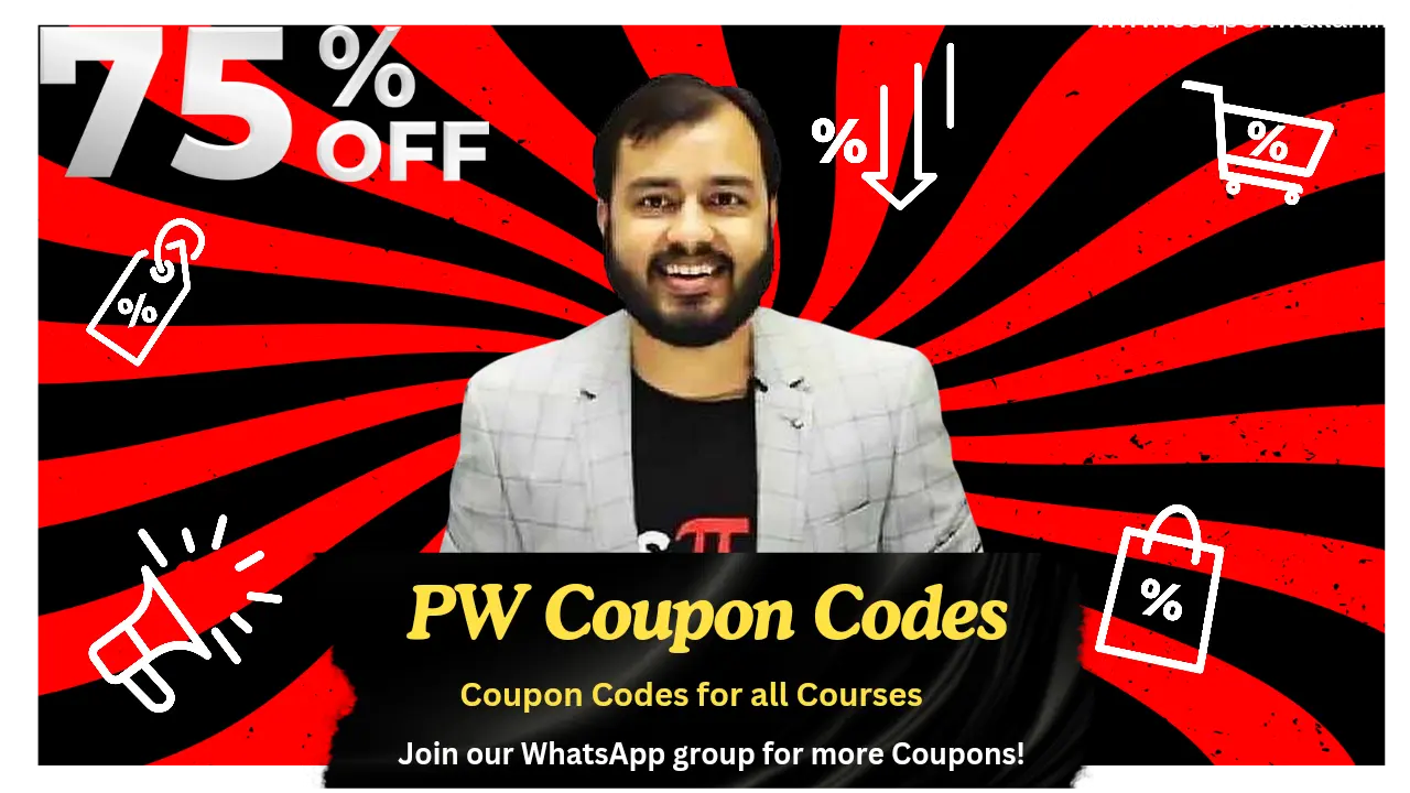 PW Coupon code - save upto 75%