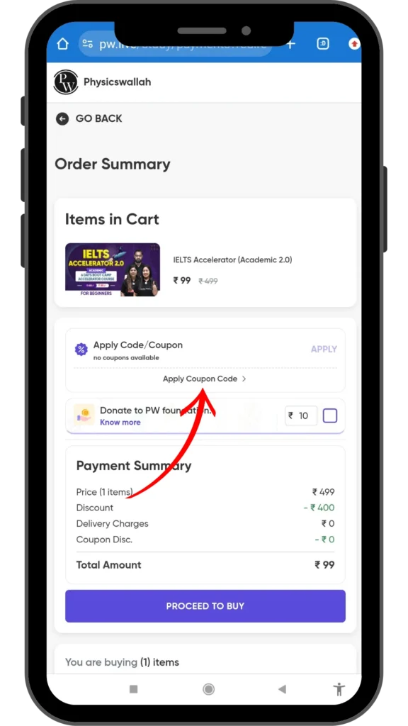 PW Discount offers